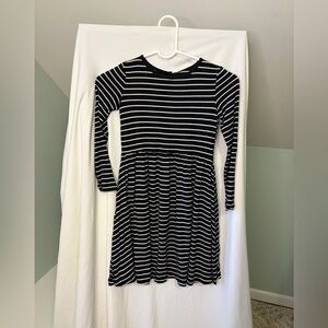 Kickee Kids Girls Striped Black and White Kids Dress size small